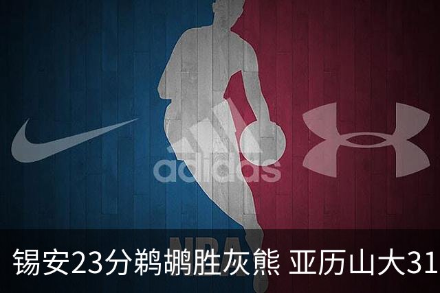 锡安23分鹈鹕胜灰熊 亚历山大31+10雷霆屠公牛